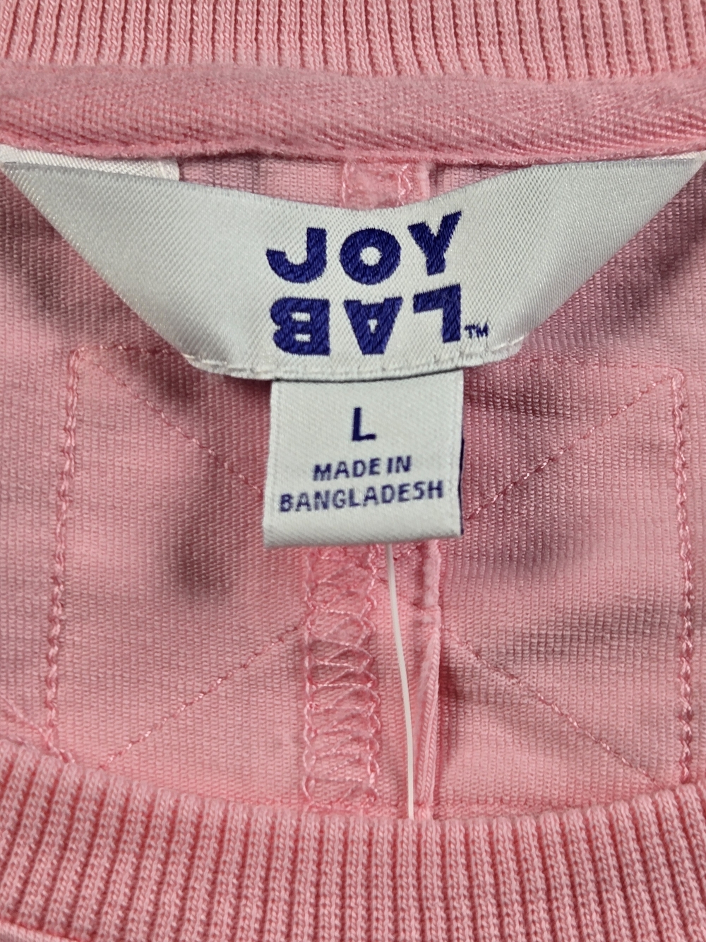 JoyLab Pink Ribbed Crewneck Sweatshirt - Picture 3 of 10